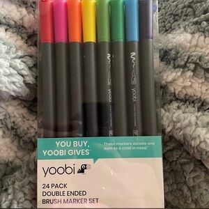 Yoobi 24 pack double ended brush markers